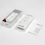 Комплект с кутия и упътване за MiBoxer PW5 12-48V LED контролер