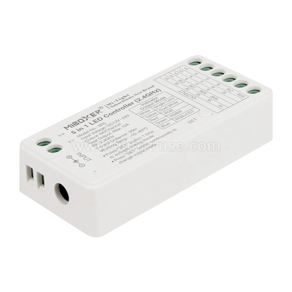 MiBoxer SR5 12-24V универсален LED контролер
