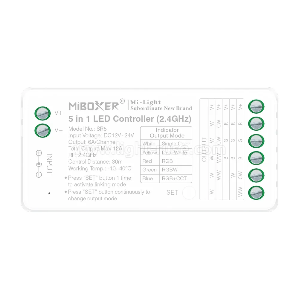 MiBoxer SR5 5 в 1 универсален LED контролер